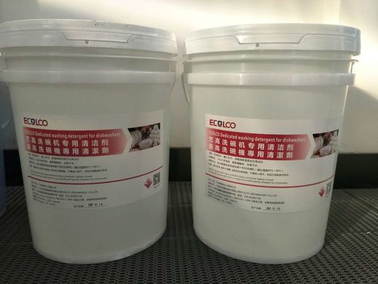 China Detergente de lavaplatos líquido redondo de la botella ECOLCO para las cantinas 380H310W310D del personal proveedor