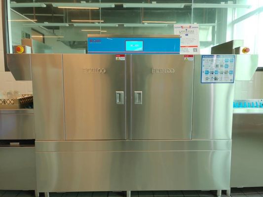 China Tipo automático lavaplatos del vuelo de Clearning para el certificado del CE del restaurante proveedor