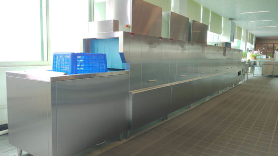 China Lavaplatos comercial 90×4 L del lavaplatos del transportador del hotel/de la máquina del vuelo proveedor